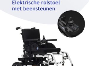 👨‍🦽 Elektrische rolstoel met beensteunen 👨‍🦽